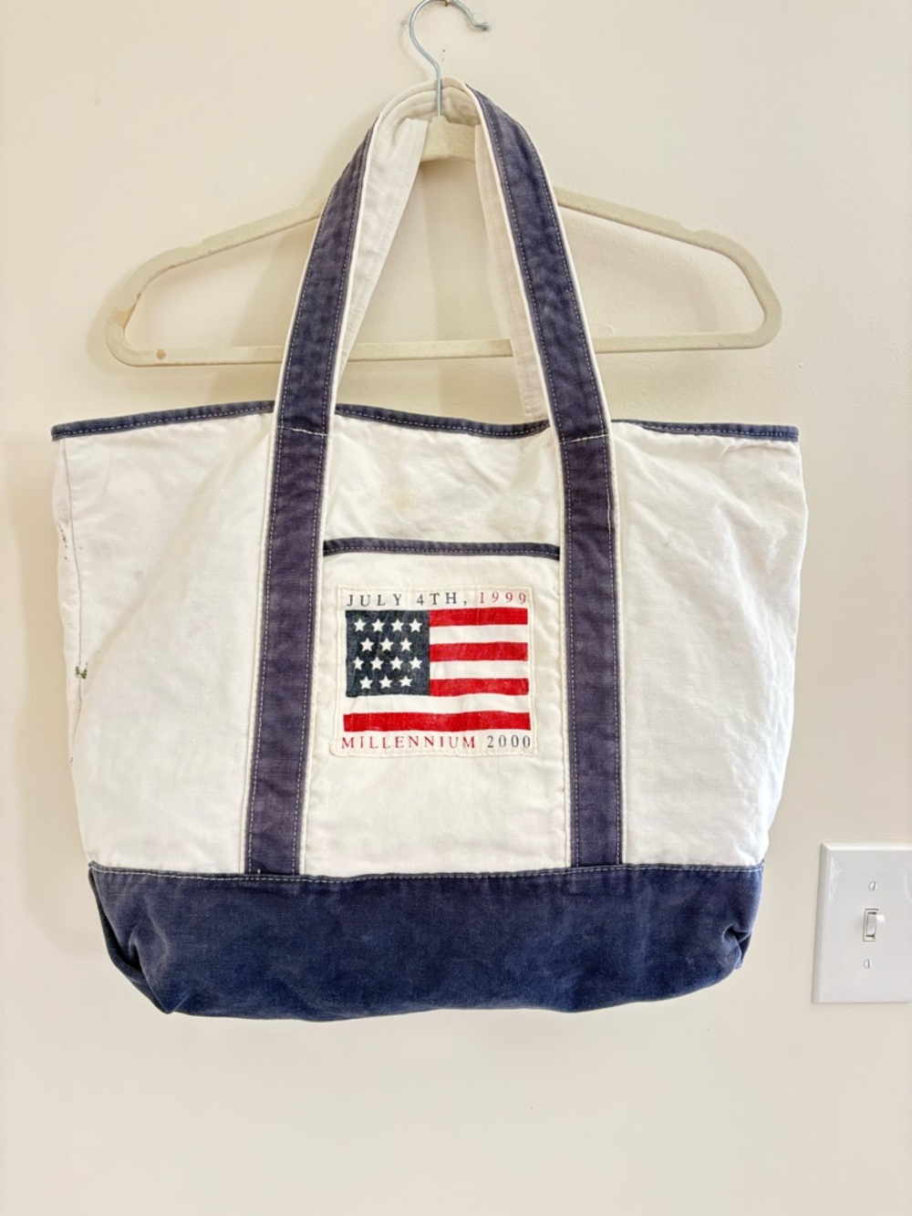 Vintage Rare Y2K 1999 Millennium 2000 Canvas Boat Tote bag Canvas Carryall